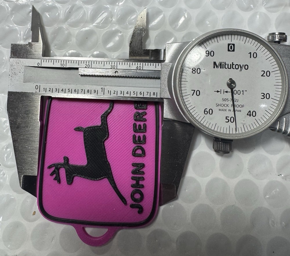 John Deere Custom 3d Printed Key Chain's