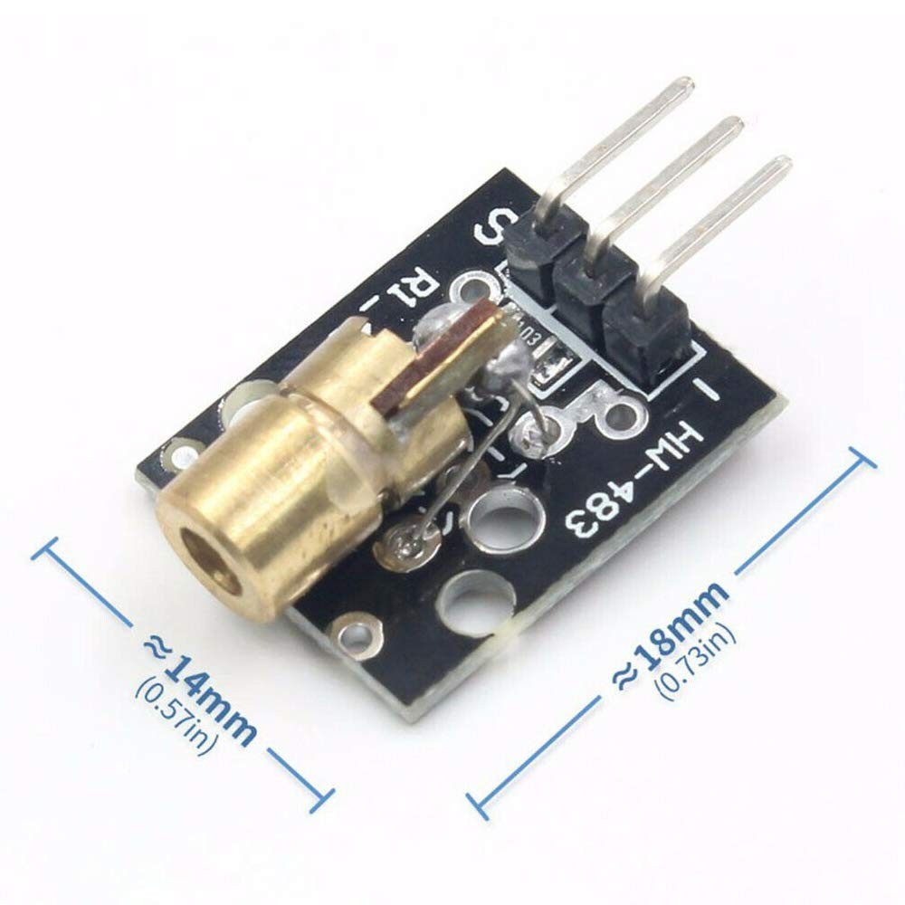 Acxico 2Sets Laser Sensor Module For Arduino AVR(KY-008 Transmitter...