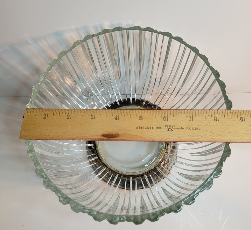 Godinger Crystal Bowl With Silver Plate Base