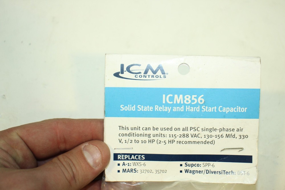ICM Controls ICM856 Solid State Relay & Hard Start Capacitor