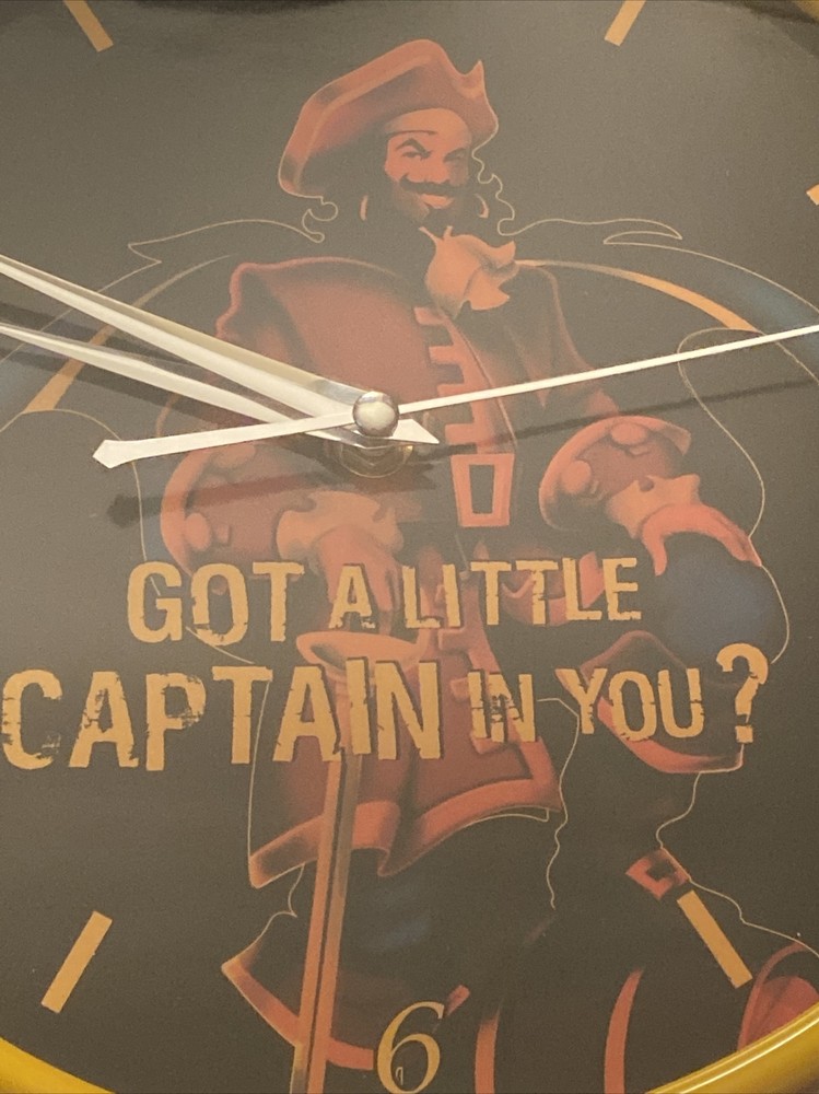 14” Captain Morgan Plastic Wall Clock