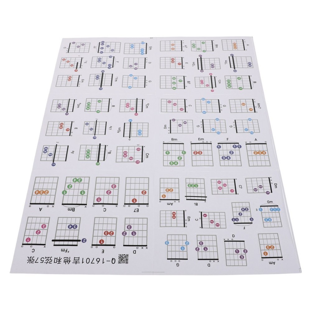 57 Pcs Guitar Chord Helper Chords Chart Beginner Learning Accessory