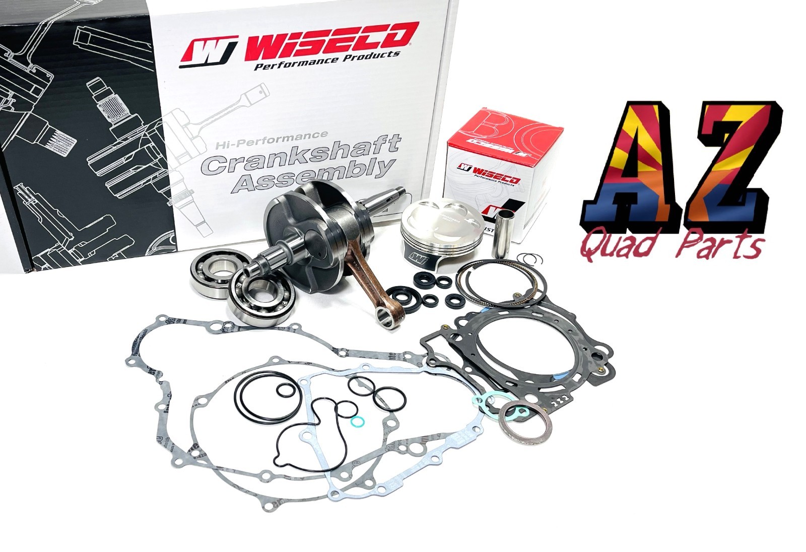 YFZ450 YFZ 450 95 Stock Bore Wiseco Piston Crank Gaskset Full Motor Rebuild Kit