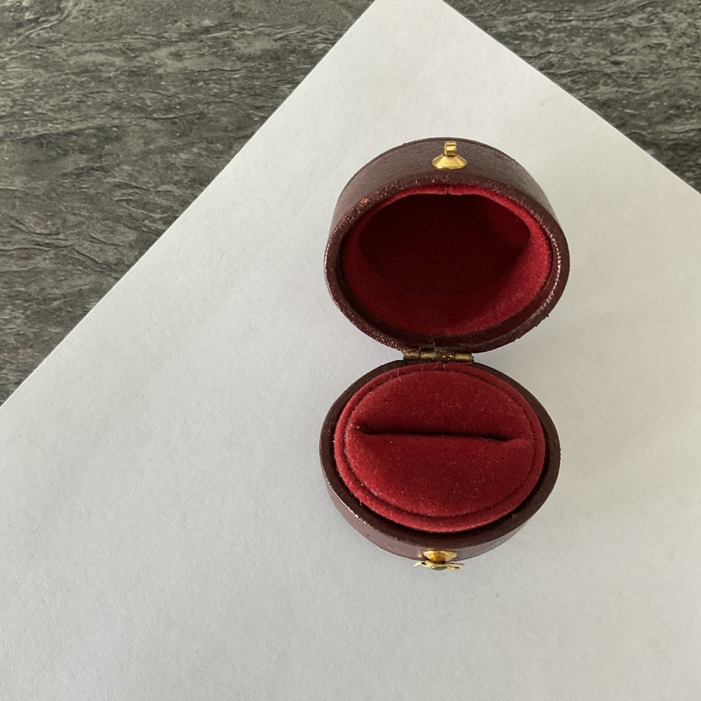 Small Silver Top Ring Box Edinburgh Hallmark