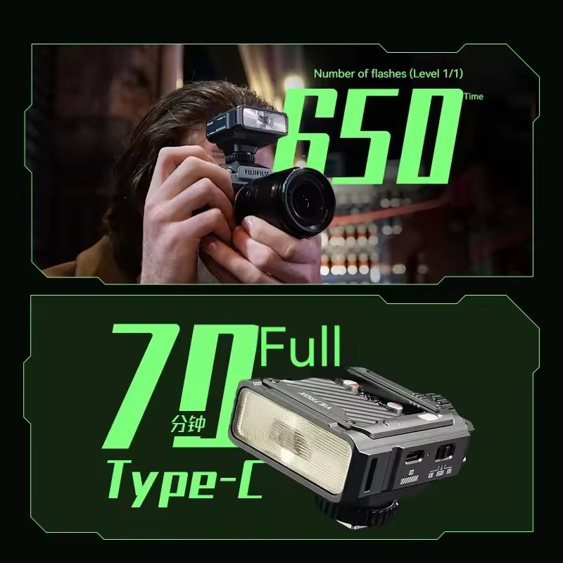 VILTROX Spark Z3 Multi-Functional TTL Rechargeable Camera Flash Light Speedlite