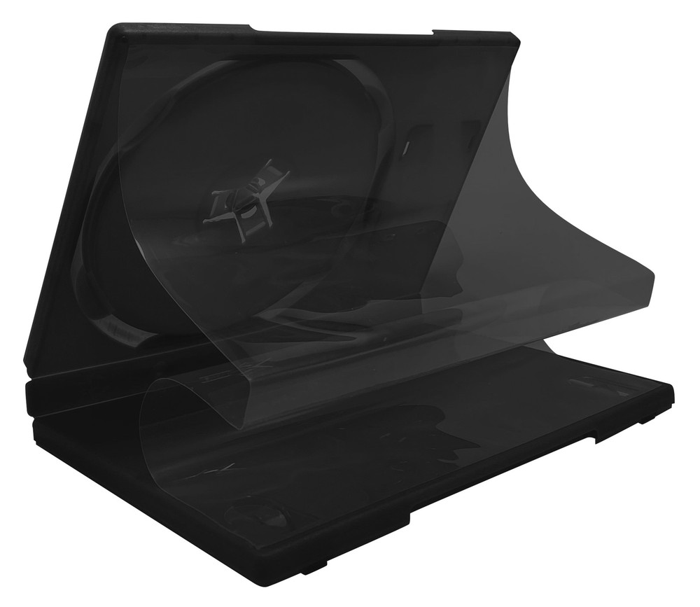 100 Replacement Cases compatible with Black Playstation 2 14mm & 100 Inserts