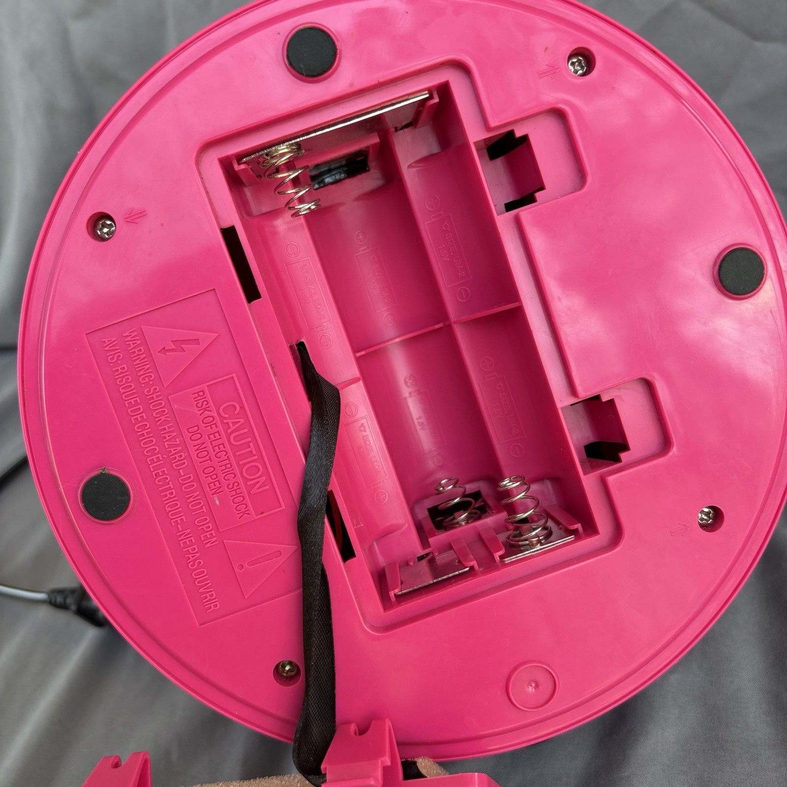 Monster High Disco party CD Player & Karaoke Machine "Flashing Lights" WORKING