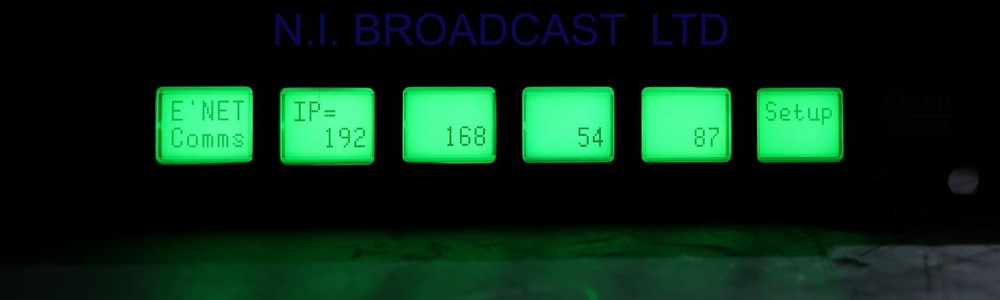 1x Evertz cp2032e ethernet IP router matrix panel