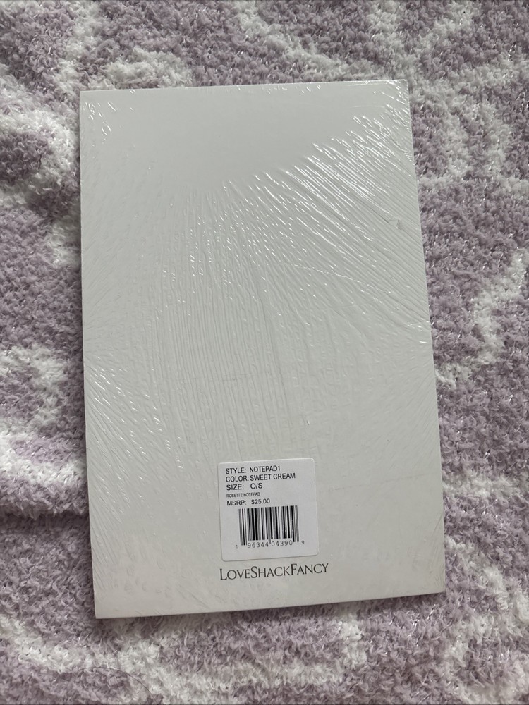 Loveshackfancy Notepad Sweet Cream
