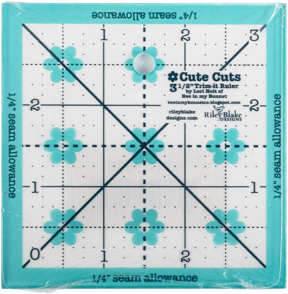 Riley Blake Trim It Square Ruler 3.5"