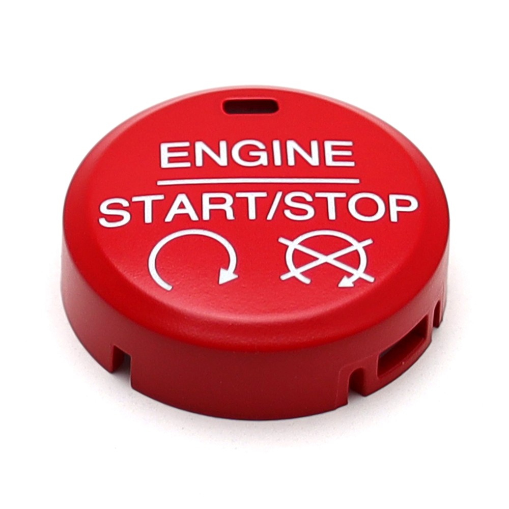 Red Performance GT350 Style Engine Push Start Button Cover For 2015-2023 Mustang