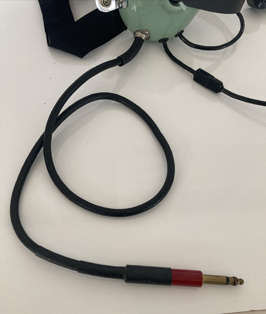 DAVID CLARK 12518G-06 H3320 PILOT HEADSET with Dynamic Amplified Mic, Untested