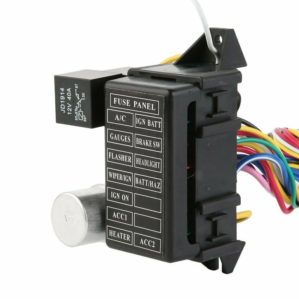 Universal 12 Circuit Wiring Wires Harness For Muscle Car Hot Rod Street Rod XL