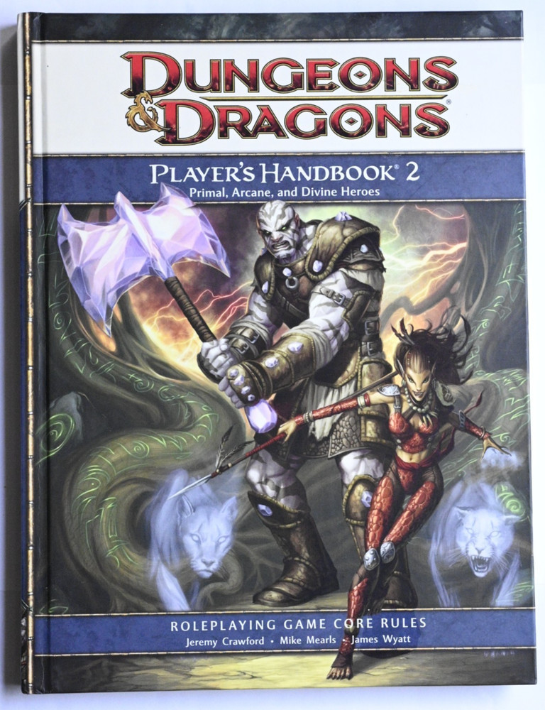 Dungeons & Dragons Player's Handbook 1 & 2 Collection D&D 4th Edition Core 4E
