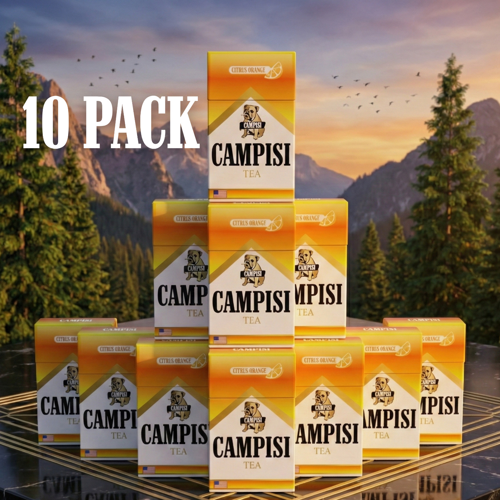 Campisi Mullein 10 Boxs - USA made - Campisi purely Calendula & sundried orange