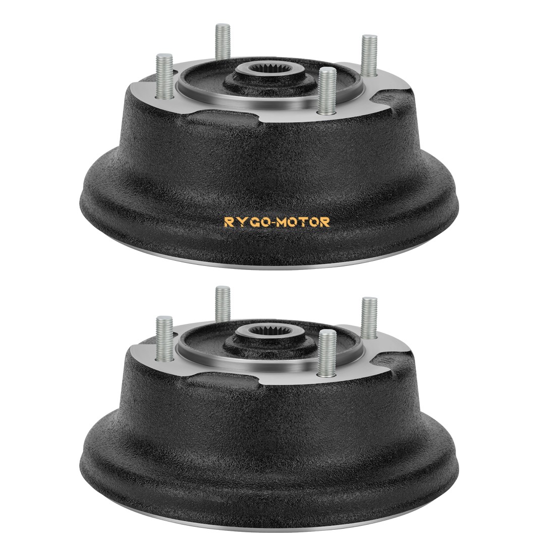 2PCS Front Brake Drum W/Bolts & Shoes Kit for Kawasaki Mule 600 610 SX KAF400 XC