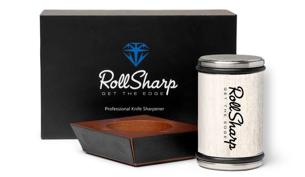 RollSharp ✅ White Rolling Knife Sharpener ✅ Get the Edge, Sharper Kitchen Knives