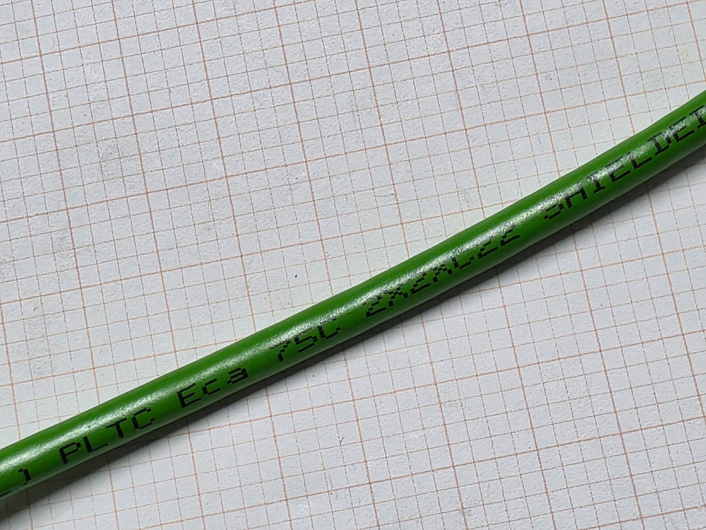 Belden 7960A 22/2P DataTuff CAT5e PROFINET Type A Network Cable PLTC Green /25ft