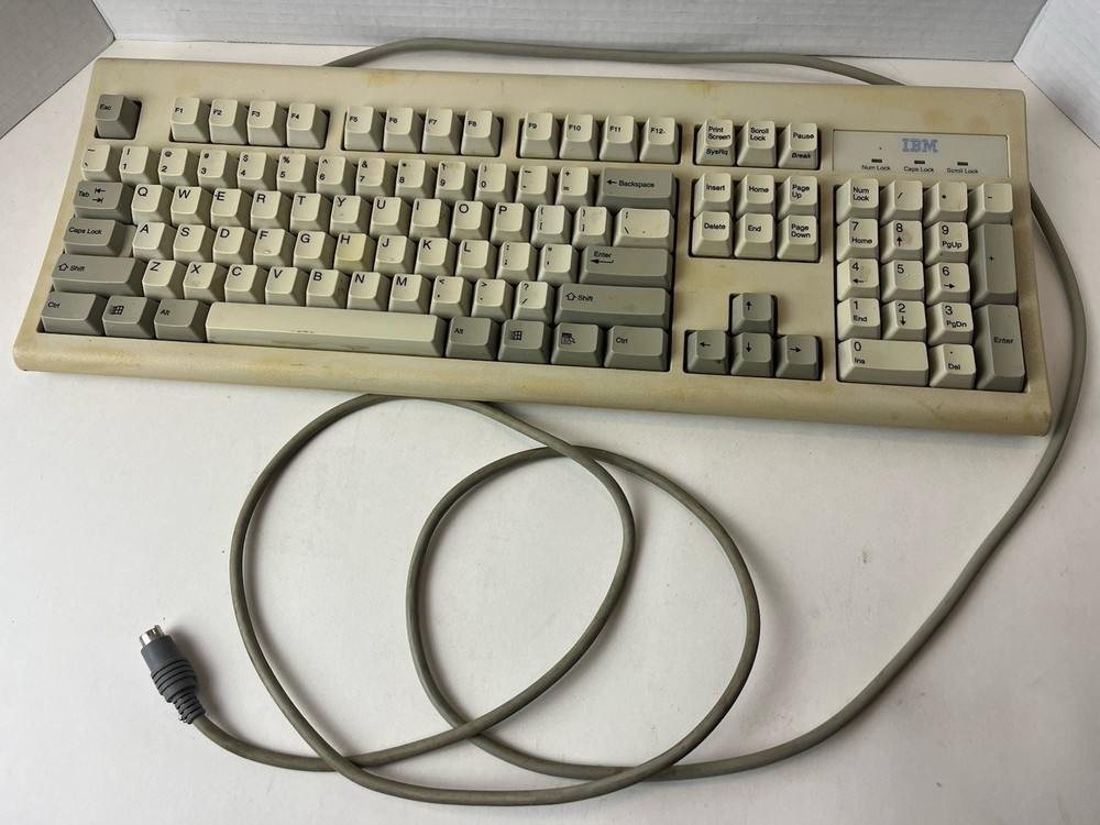 ⌨️VTG. IBM KB-8923 Computer Keyboard Untested Retro Computing 1 Day Ship!👍