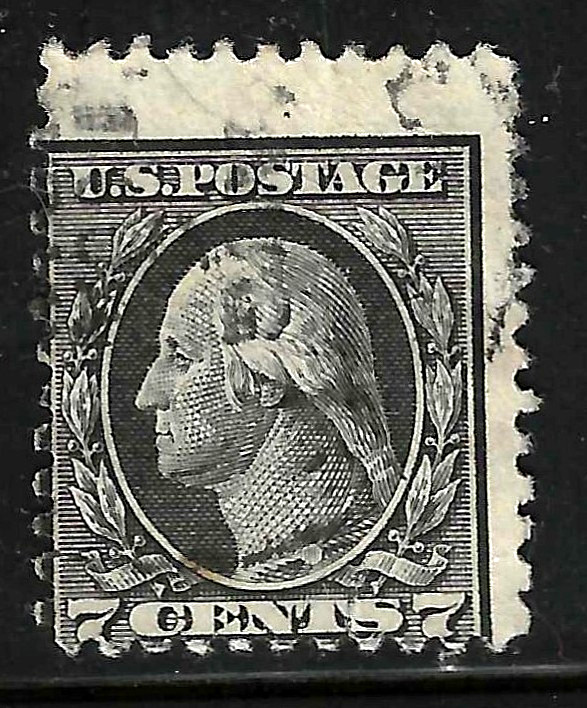 2 NIce Misperf Errors 3 & 7 Cent Washington Franklin 1908-1922 US 86A71