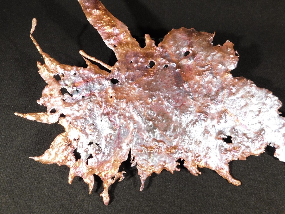 BIG! Bright Solid Solid COPPER Splash ART Sculpture Arizona 431gr