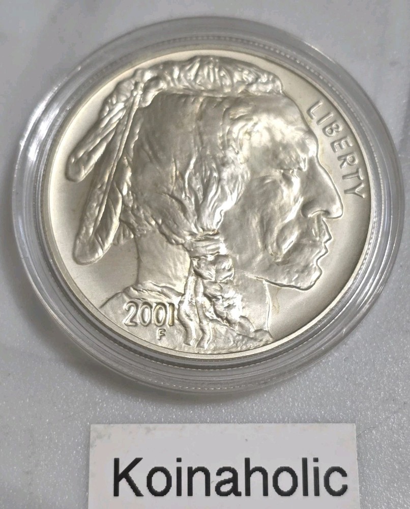 2001 D Buffalo 90% Silver Commemorative $1 Pulled From Storage 🔥