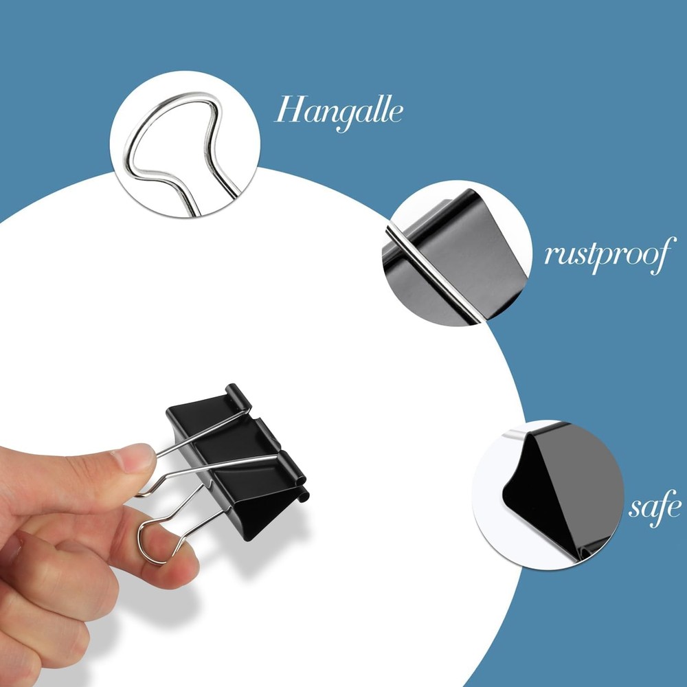 48 Pcs Large and Extra Binder Clips, 2 Inch