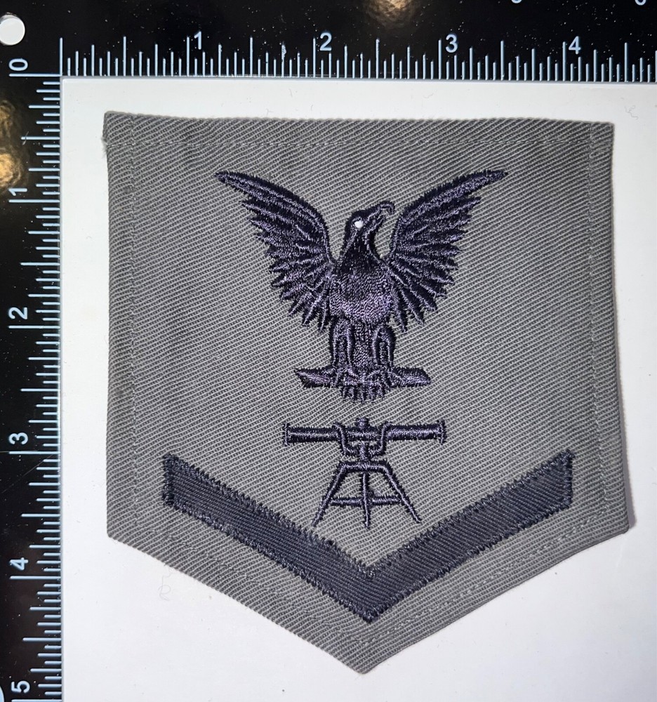 USN 1944 DATE Fire Control Technician Petty Officer 3rd Class Rate GREY Patch