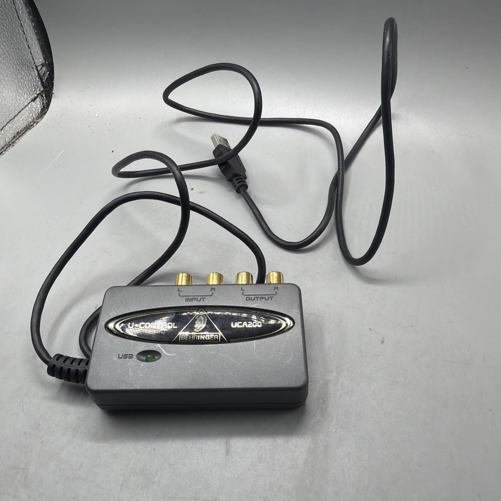 Behringer UCA200 U-Control USB Audio Interface Used Condition See Photos