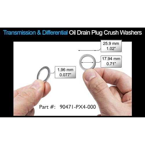 5 Rear Differential and 5 Automatic Transmission Plug Washers for Leak-Proof