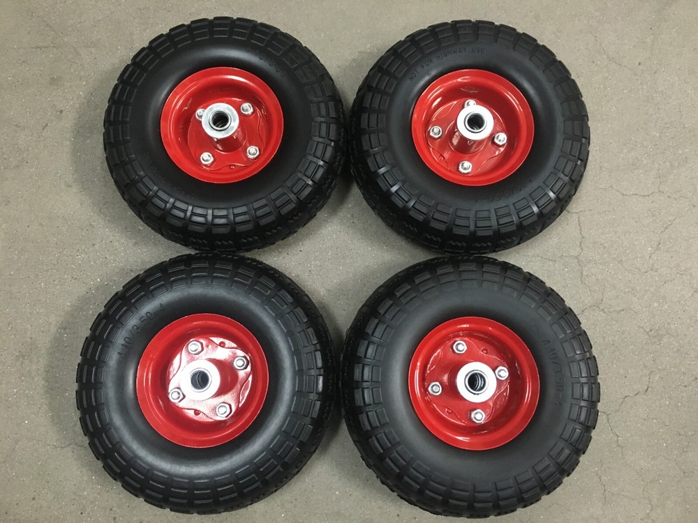 Wheel Kit for Honda Generator EU3000is - SOLID NEVER FLAT TIRES - All Terrain!!