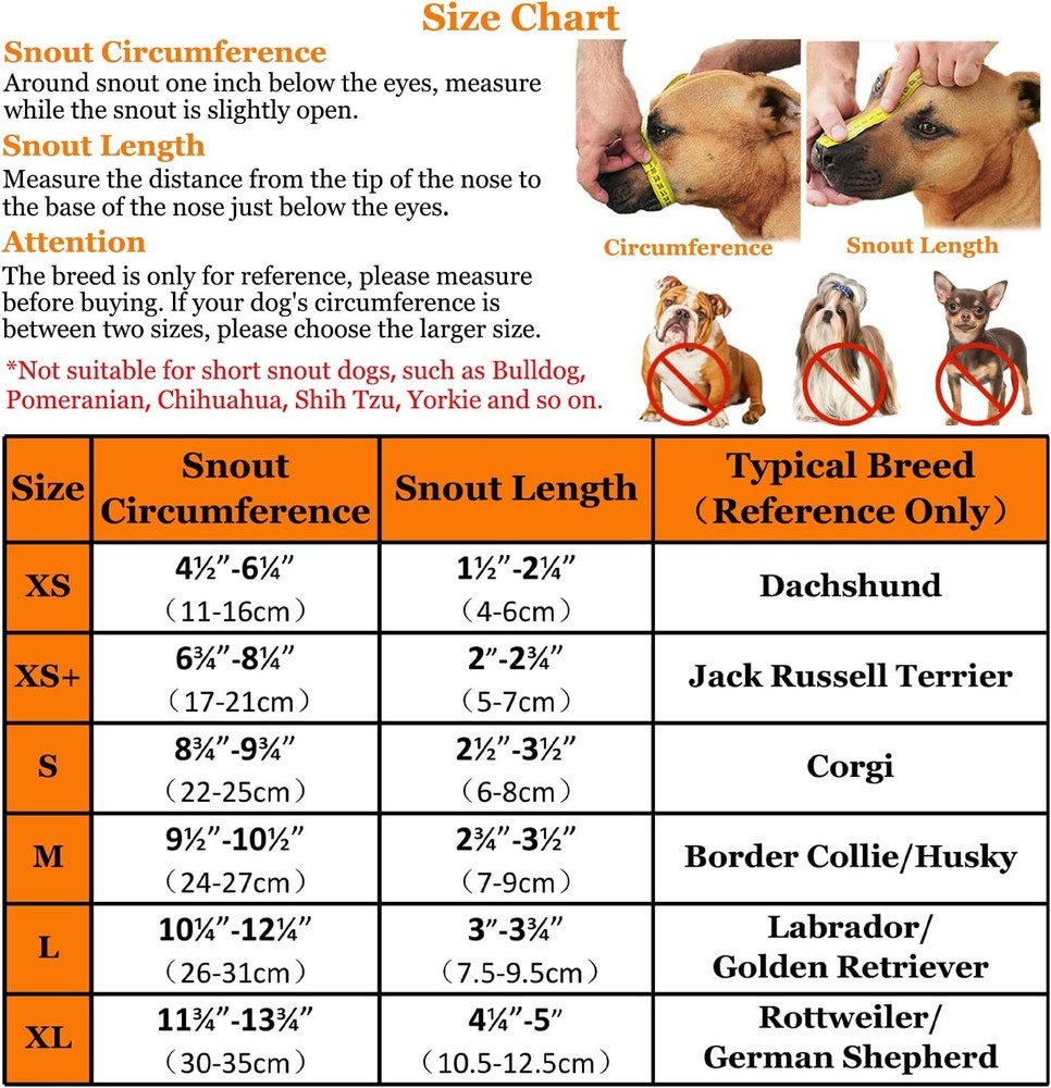 Mesh Dog Muzzle for Medium (M) Dogs Breathable Adjustable Allows Drinking