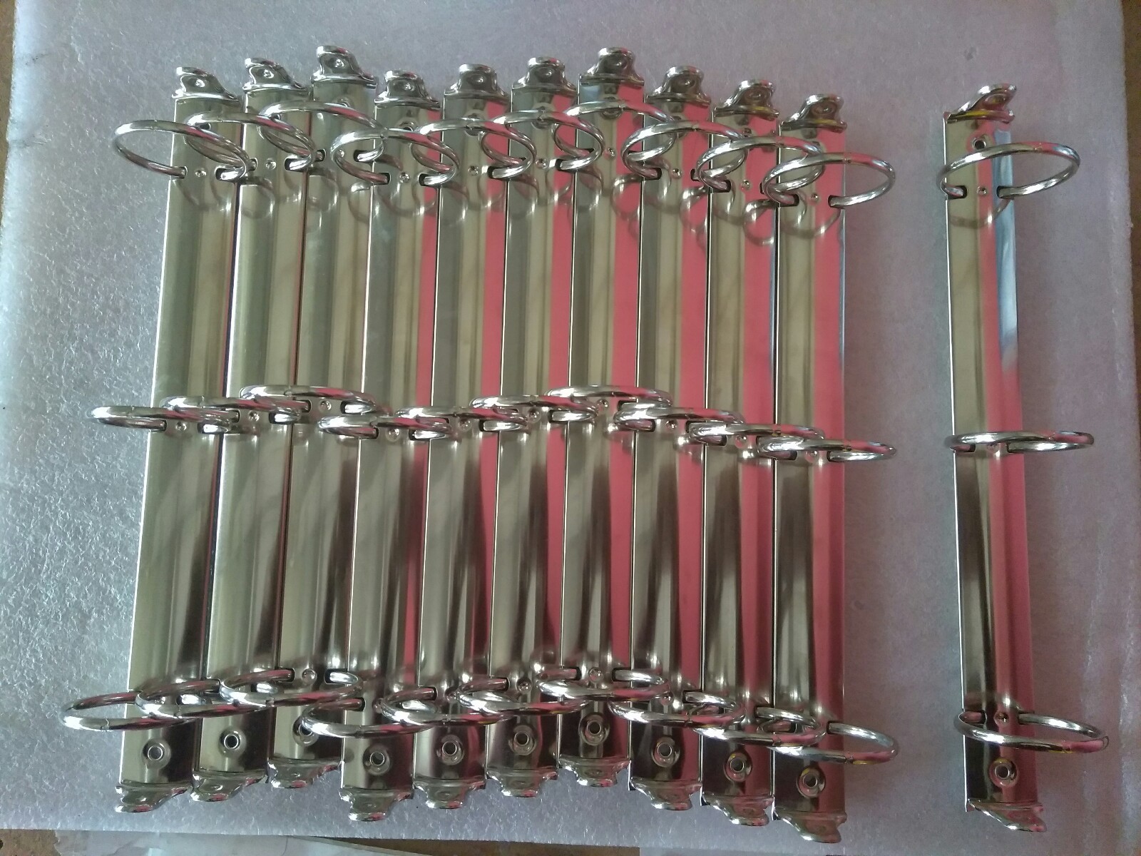 10 NEW Silver Binder Mechanisms [1" Round Ring] (150/Bx) 0817-7152 OEM NEW