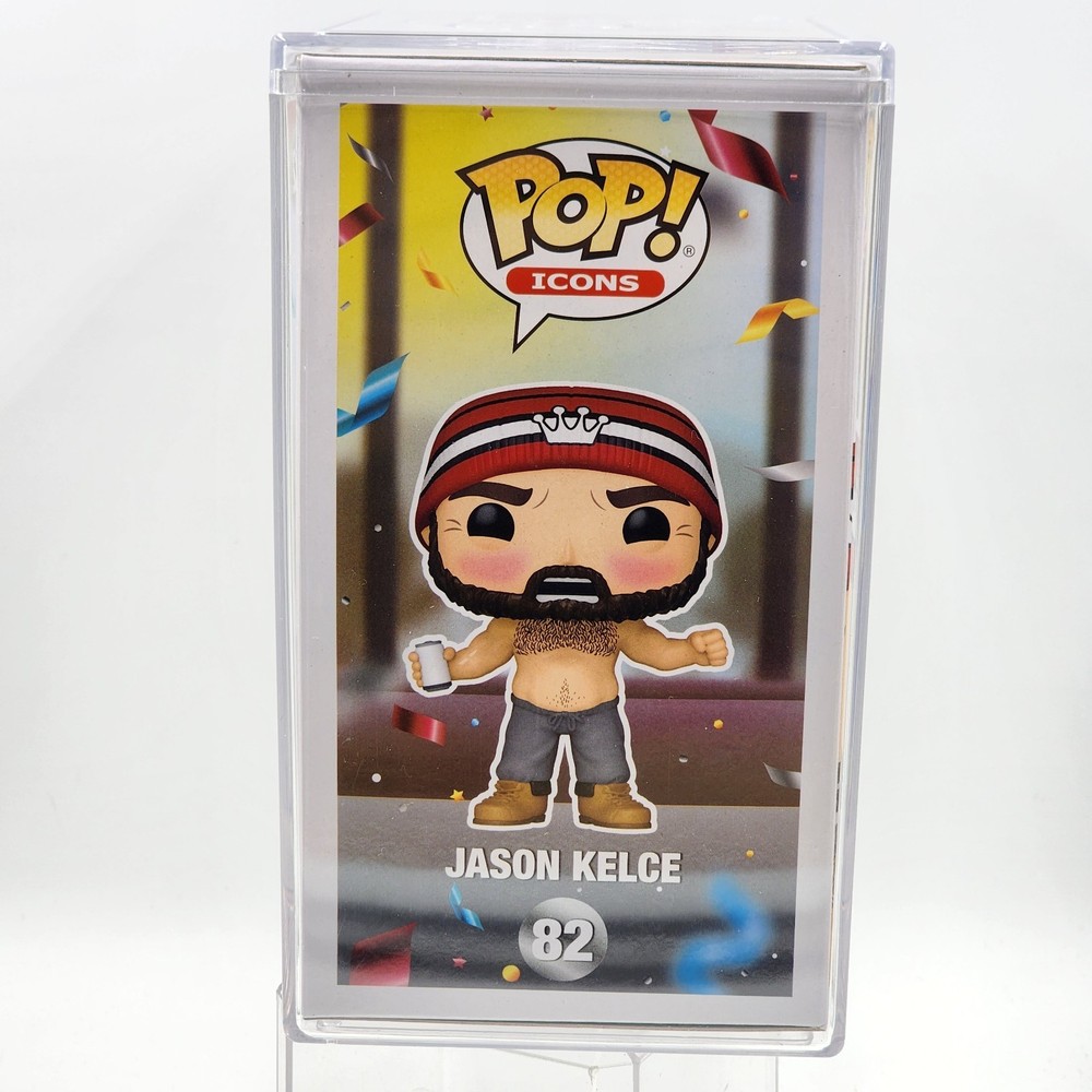 JASON KELCE (Shirtless) Funko Pop # 82 w/ Hard Stack