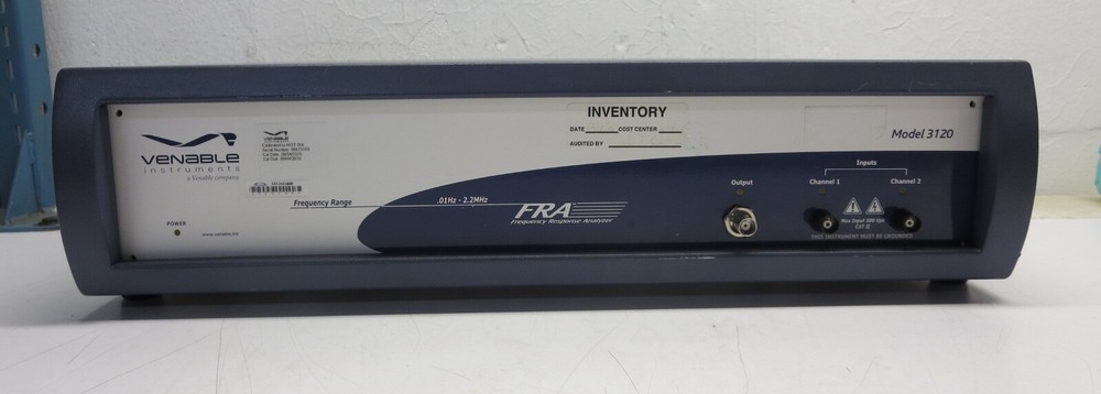 VENABLE INSTRUMENTS MODEL 3120 0.01Hz-2.2MHz 2-CHANNEL FREQUENCY