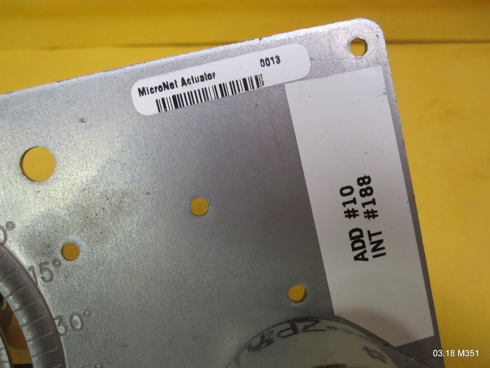 One (1) Micronet Actuator Replacement Faceplate