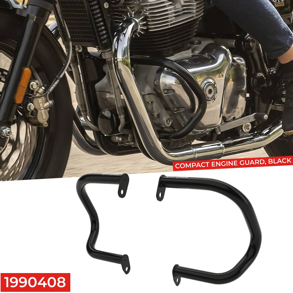 Black Compact Engine Guards FIT FOR ROYAL ENFIELD GT & Interceptor 650