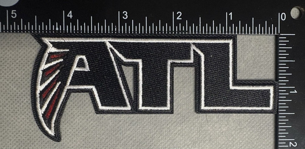 ATLANTA FALCONS IRON ON EMBROIDERED PATCH