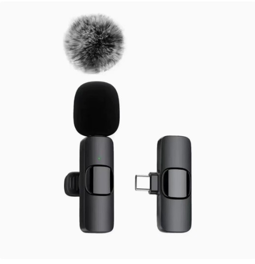 Wireless Lavalier Mini Microphone for iPhone & Android Video Recording interview