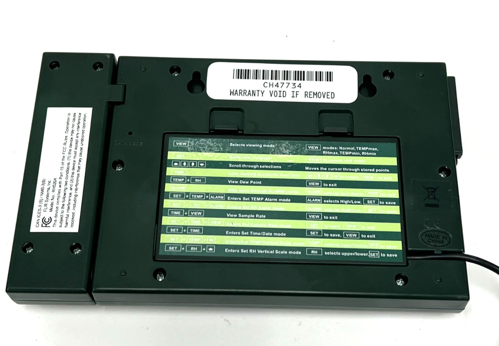EXTECH INSTRUMENTS RH520A PAPERLESS HUMIDITY & TEMPERATURE CHART RECORDER