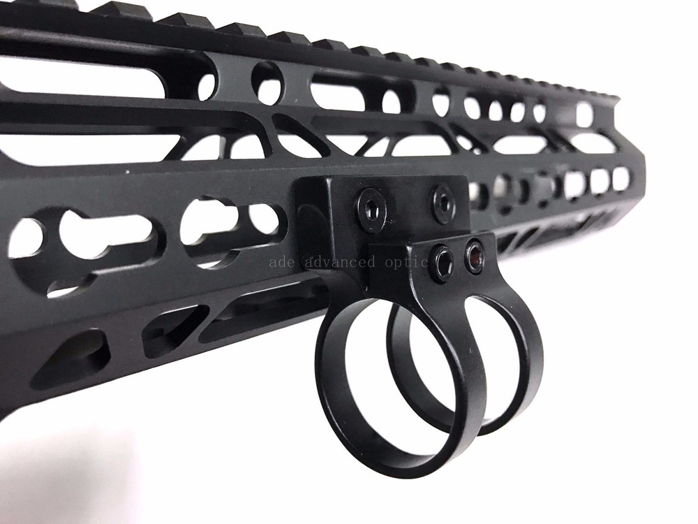 Ade Flashlight KEYMOD Rail Light Mount - 1 inch for SureFire Streamlight BLACK