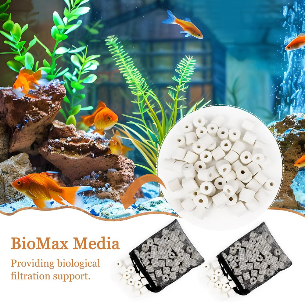 28 PCS Replacement Filter Media Kit Compatible with Fluval FX2/FX4/FX5/FX6 Aquar