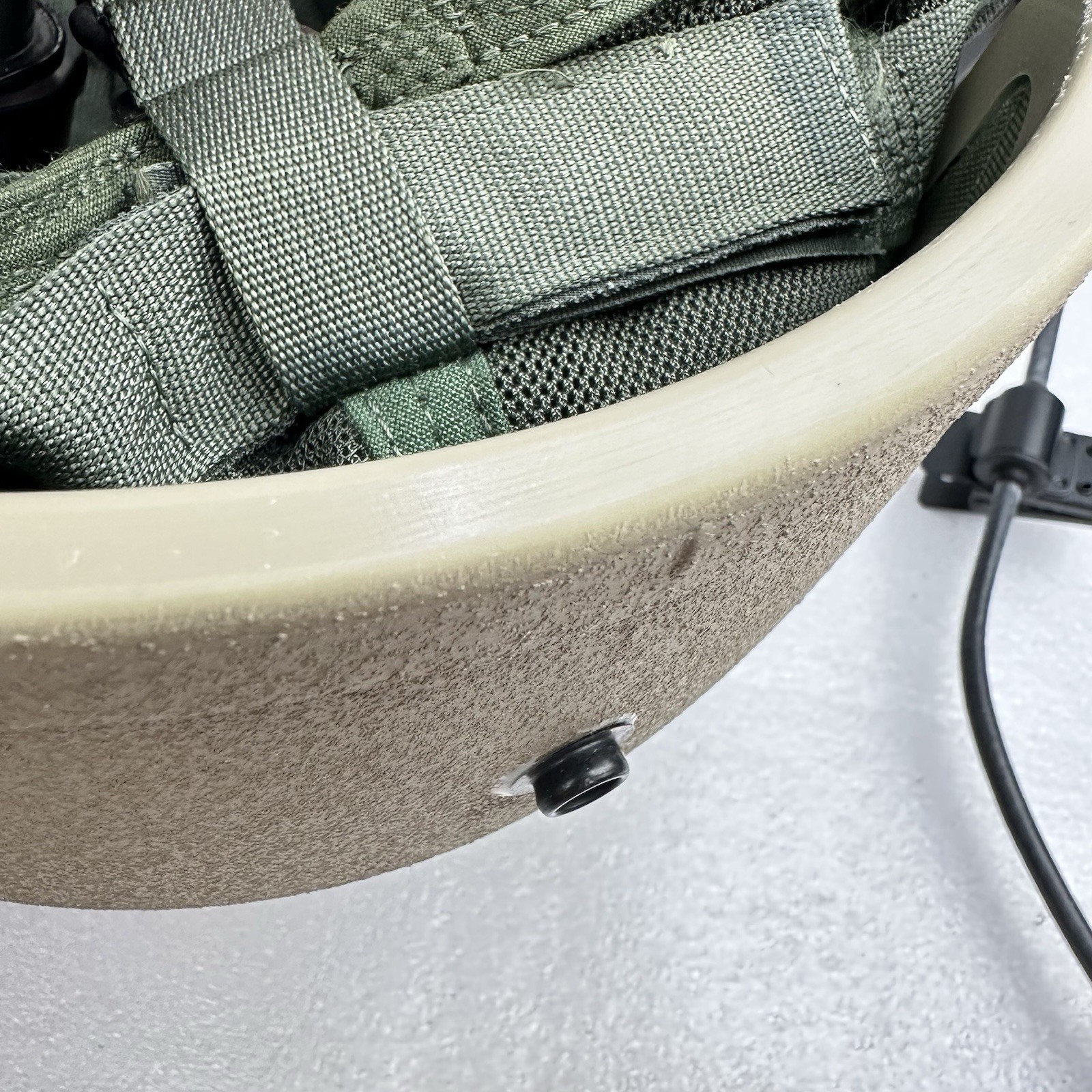 Large ArmorSource AS770 CVC Military Combat Vehicle Crewman Helmet W/ Comms Nice