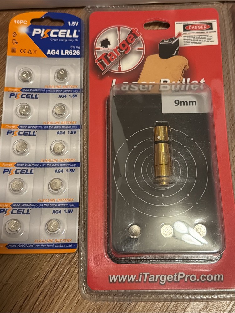 iTarget Pro 9mm X 2 Laser Bullet Target Practice Kit