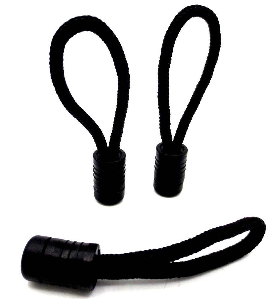 Zipper Pull Helper Zipper Leash Pull Tag Plastic End Cord Tab PREMIUM, 2" Long