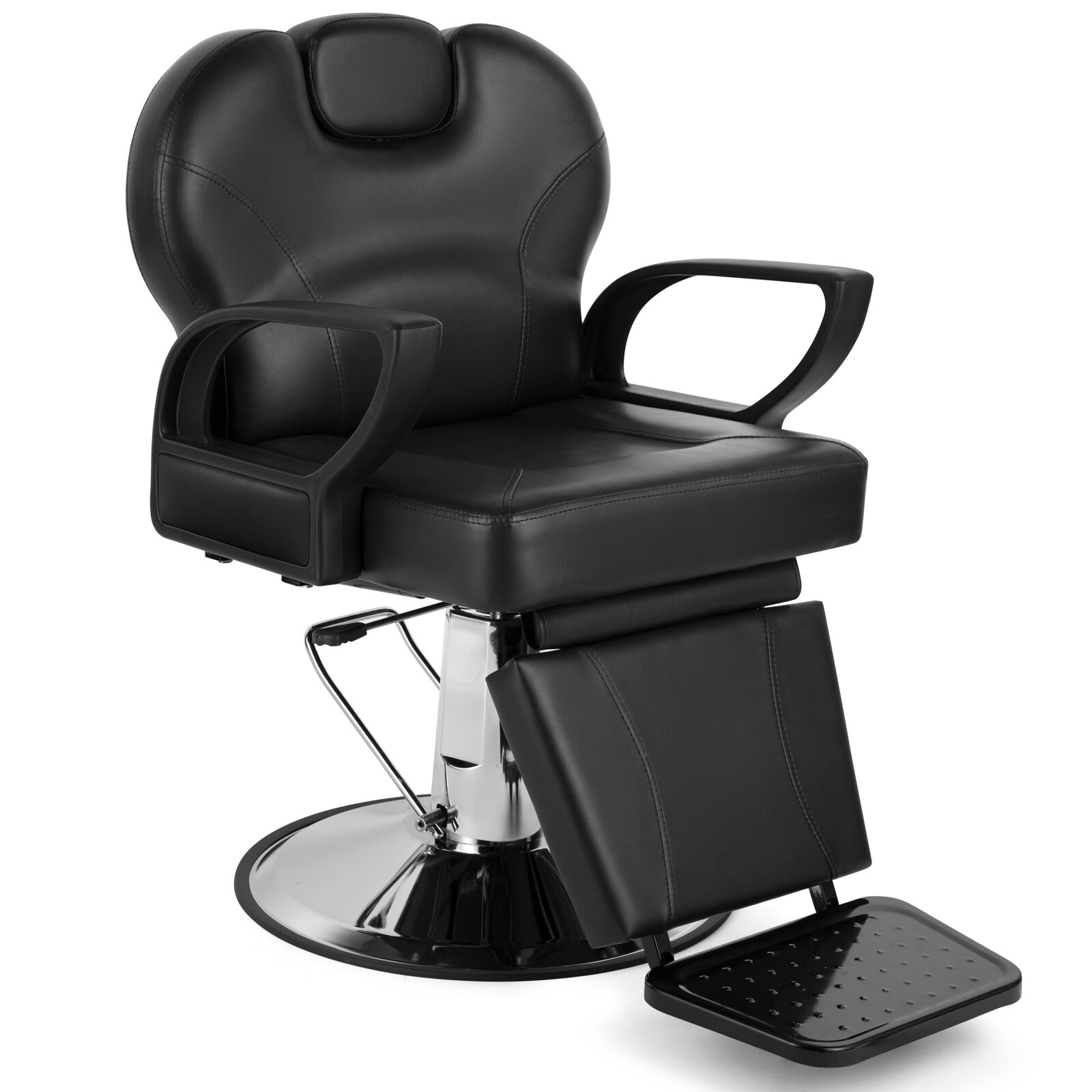 Black All Purpose Reclining Hydraulic Barber Chair Heavy Duty Salon Spa Beauty
