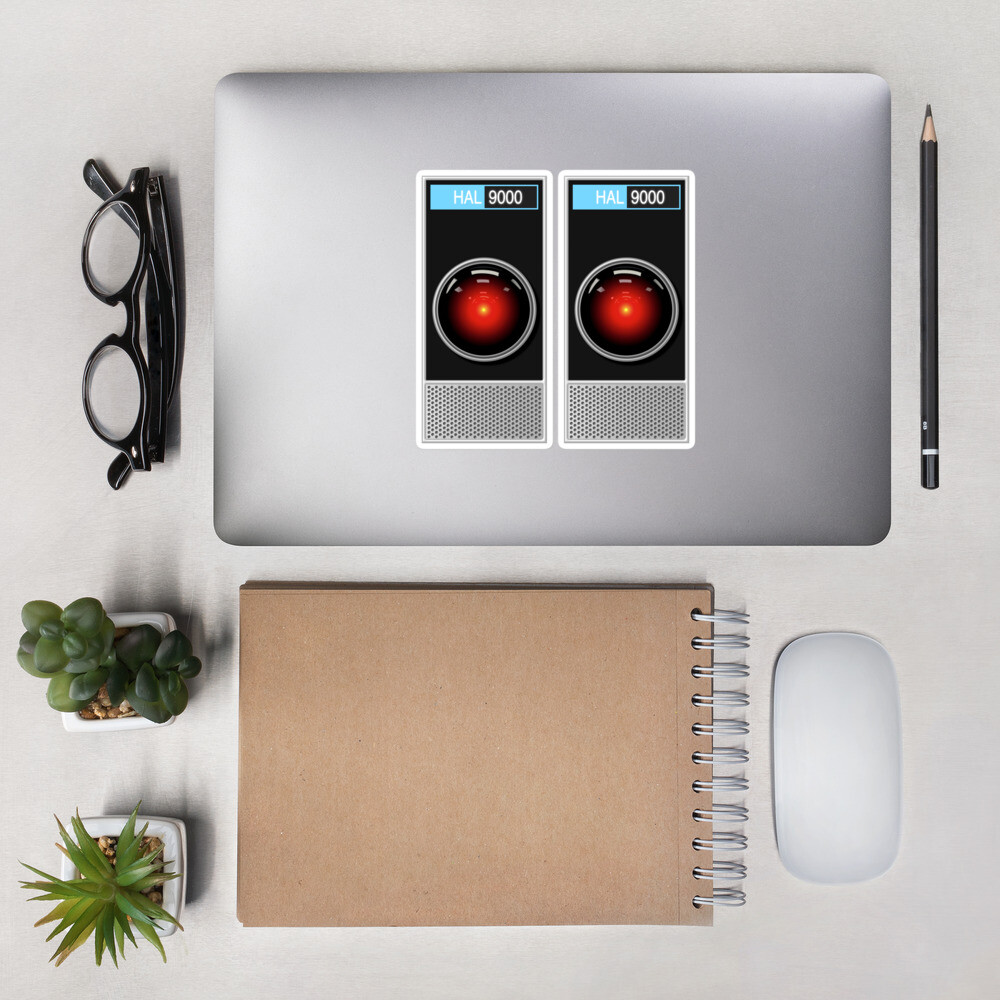 HAL 9000 Stickers (2) Prop