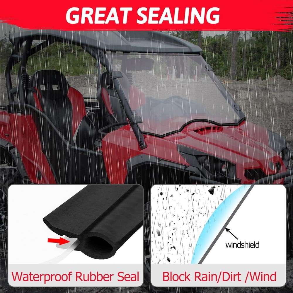 Full Front Windshield Scratch Resistant For 2011-2020 Can Am Commander 800/1000