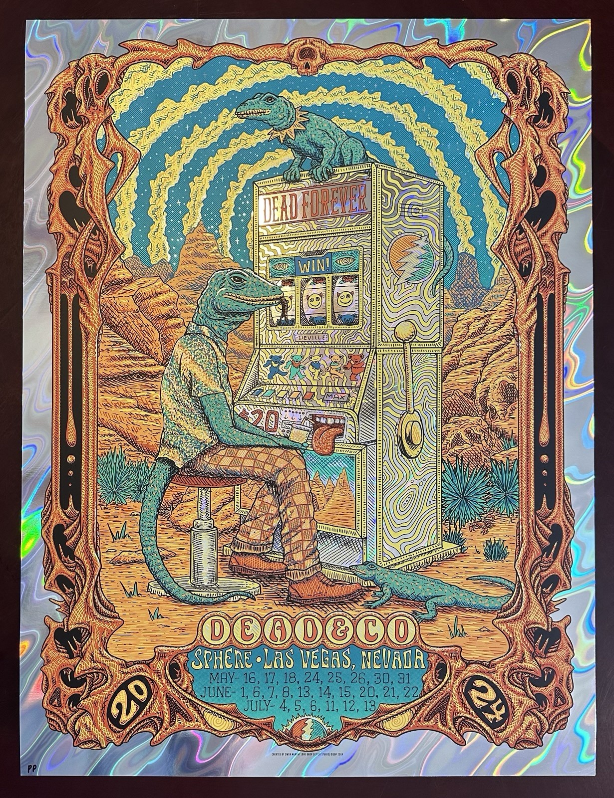 Dead & Company FOIL Poster 2024 Sphere Vegas Owen Murphy Printer’s Proof Mint!