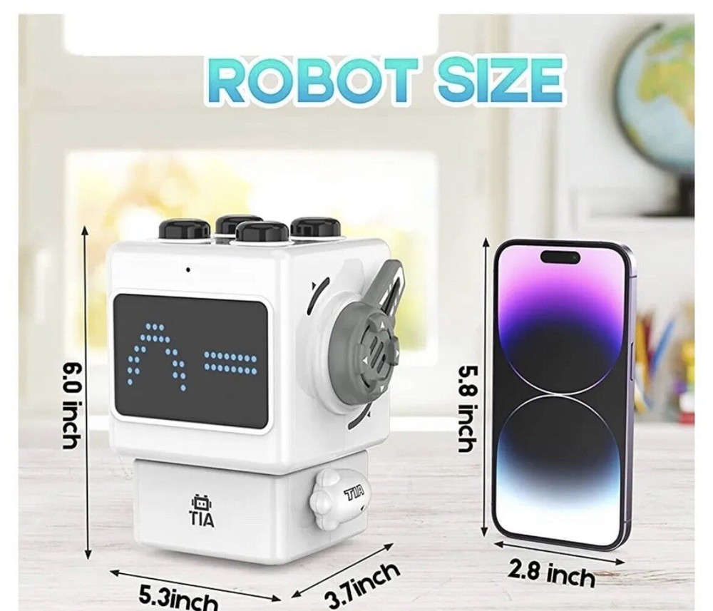 STEM Robot Cubby Kids Robot Toy, Rechargeable Robots